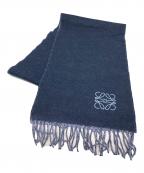 LOEWEロエベ）の古着「カシミヤ混マフラー」｜ネイビー×ブルー