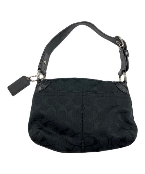 COACH（コーチ）COACH (コーチ) シグネチャー　ワンショルダーバッグ ブラックの古着・服飾アイテム