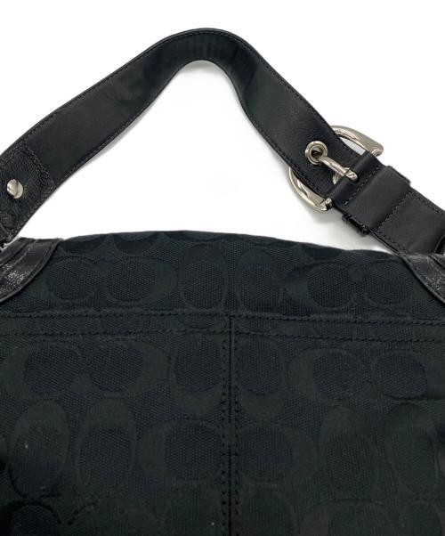 COACH（コーチ）COACH (コーチ) シグネチャー　ワンショルダーバッグ ブラックの古着・服飾アイテム