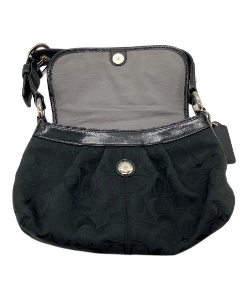 COACH（コーチ）COACH (コーチ) シグネチャー　ワンショルダーバッグ ブラックの古着・服飾アイテム