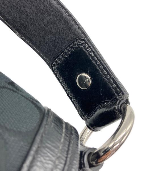 COACH（コーチ）COACH (コーチ) シグネチャー　ワンショルダーバッグ ブラックの古着・服飾アイテム