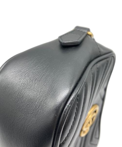 GUCCI（グッチ）GUCCI (グッチ) ショルダーバッグ GGマーモント ブラックの古着・服飾アイテム