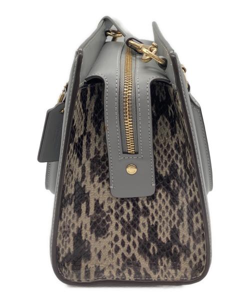 COACH（コーチ）COACH (コーチ) 2WAYショルダーバッグ キャリーオール グレーの古着・服飾アイテム