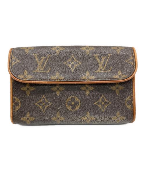 LOUIS VUITTON（ルイ ヴィトン）LOUIS VUITTON (ルイ ヴィトン) ウエストポーチ モノグラム ポシェットフロランティーヌ ブラウンの古着・服飾アイテム