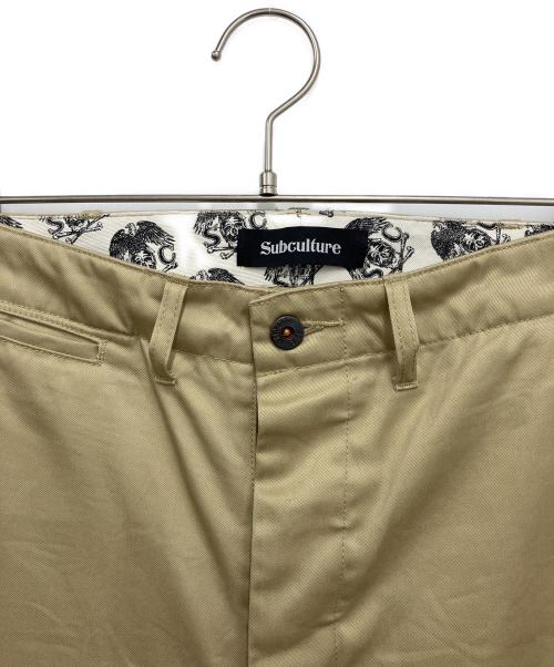 Subculture（サブカルチャー）Subculture (サブカルチャー) チノパン ベージュ サイズ:2の古着・服飾アイテム