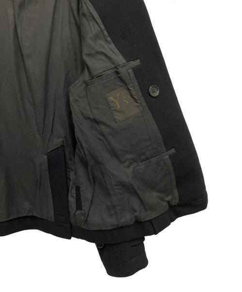 Y's（ワイズ）Y's (ワイズ) ショートウールコート ブラック サイズ:1の古着・服飾アイテム