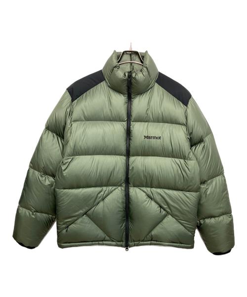 MARMOT（マーモット）MARMOT (マーモット) ダウンジャケット グリーン×ブラック サイズ:ＸＬ　の古着・服飾アイテム