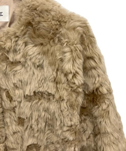 LOUNIE（ルーニー）LOUNIE (ルーニー) フェイクムートンコート ベージュ サイズ:38の古着・服飾アイテム