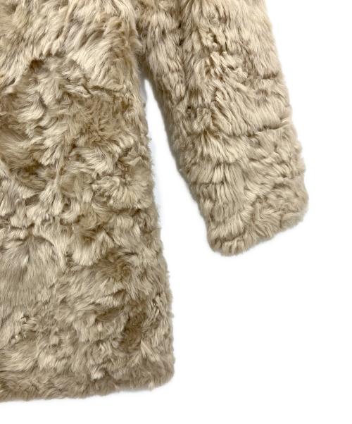 LOUNIE（ルーニー）LOUNIE (ルーニー) フェイクムートンコート ベージュ サイズ:38の古着・服飾アイテム