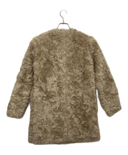 LOUNIE（ルーニー）LOUNIE (ルーニー) フェイクムートンコート ベージュ サイズ:38の古着・服飾アイテム