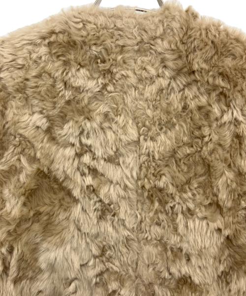 LOUNIE（ルーニー）LOUNIE (ルーニー) フェイクムートンコート ベージュ サイズ:38の古着・服飾アイテム