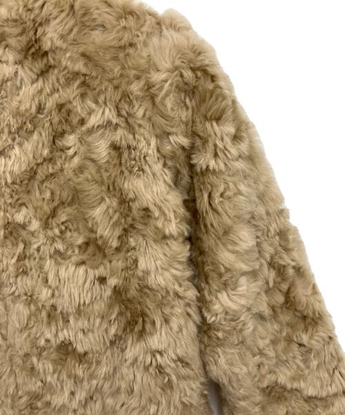 LOUNIE（ルーニー）LOUNIE (ルーニー) フェイクムートンコート ベージュ サイズ:38の古着・服飾アイテム