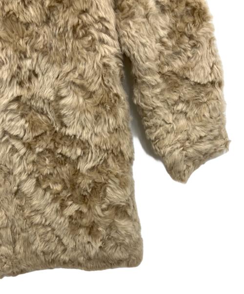 LOUNIE（ルーニー）LOUNIE (ルーニー) フェイクムートンコート ベージュ サイズ:38の古着・服飾アイテム