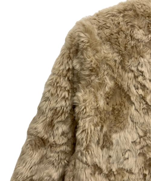 LOUNIE（ルーニー）LOUNIE (ルーニー) フェイクムートンコート ベージュ サイズ:38の古着・服飾アイテム
