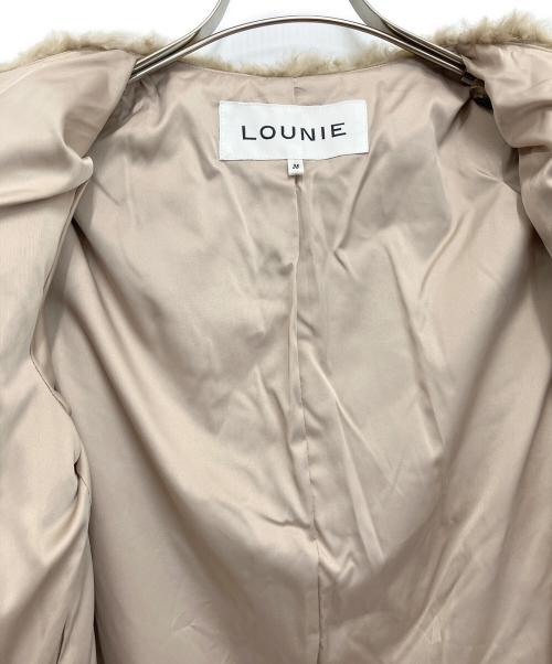 LOUNIE（ルーニー）LOUNIE (ルーニー) フェイクムートンコート ベージュ サイズ:38の古着・服飾アイテム