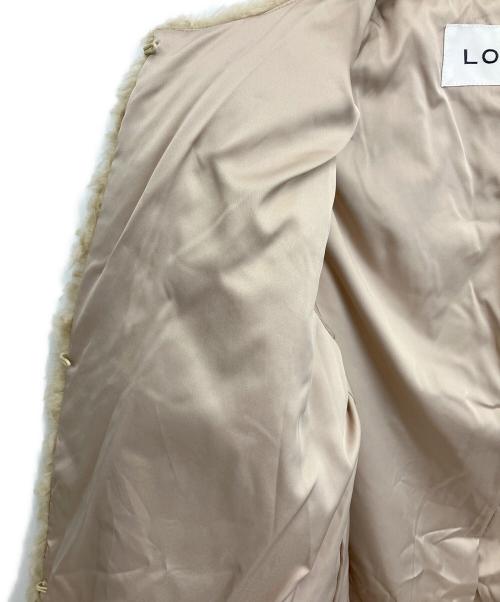 LOUNIE（ルーニー）LOUNIE (ルーニー) フェイクムートンコート ベージュ サイズ:38の古着・服飾アイテム