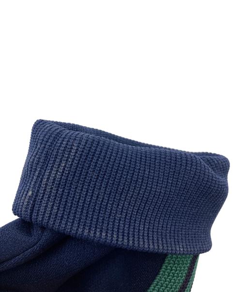 Needles（ニードルズ）Needles (ニードルズ) Bshop別注 Track Crew Neck Shirt Poly Smooth ネイビー×グリーン サイズ:Mの古着・服飾アイテム