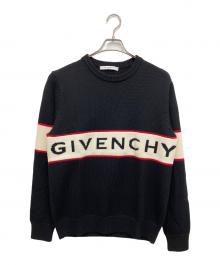 GIVENCHY（ジバンシィ）の古着「Band Heavy Sweater」｜ブラック×アイボリー