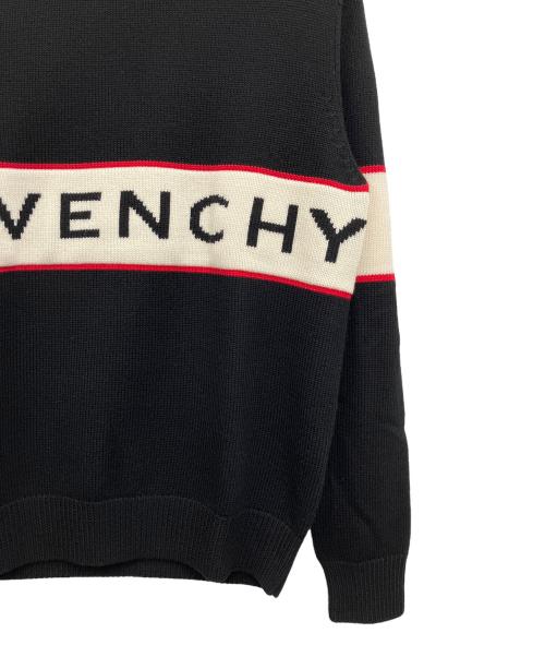 GIVENCHY（ジバンシィ）GIVENCHY (ジバンシィ) Band Heavy Sweater ブラック×アイボリー サイズ:Mの古着・服飾アイテム