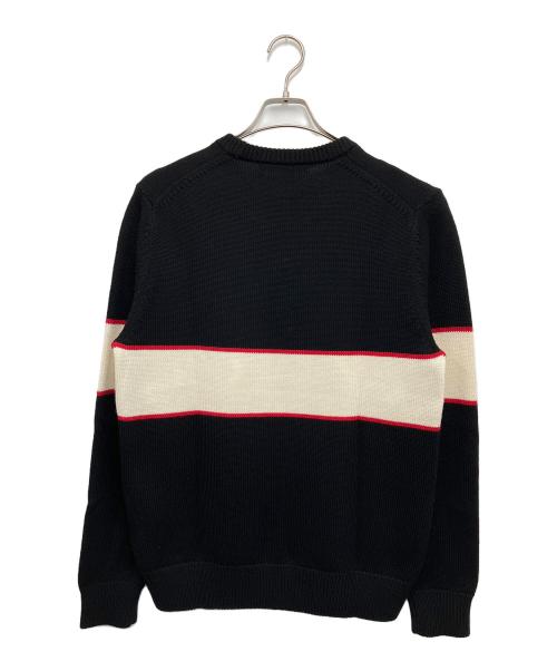 GIVENCHY（ジバンシィ）GIVENCHY (ジバンシィ) Band Heavy Sweater ブラック×アイボリー サイズ:Mの古着・服飾アイテム