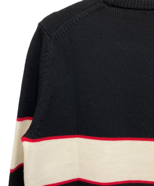 GIVENCHY（ジバンシィ）GIVENCHY (ジバンシィ) Band Heavy Sweater ブラック×アイボリー サイズ:Mの古着・服飾アイテム