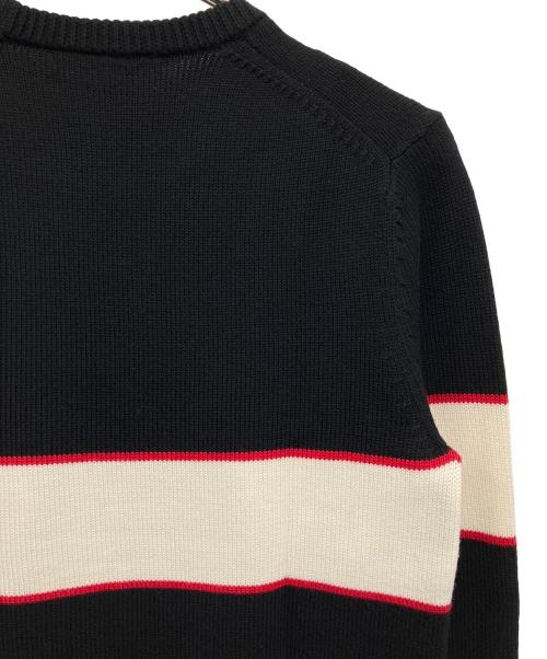 GIVENCHY（ジバンシィ）GIVENCHY (ジバンシィ) Band Heavy Sweater ブラック×アイボリー サイズ:Mの古着・服飾アイテム