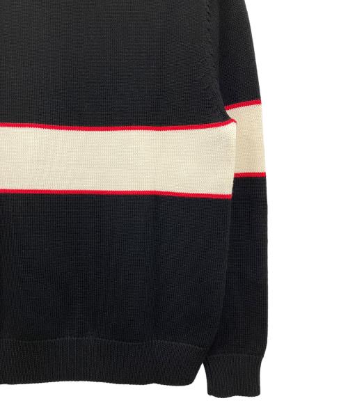 GIVENCHY（ジバンシィ）GIVENCHY (ジバンシィ) Band Heavy Sweater ブラック×アイボリー サイズ:Mの古着・服飾アイテム