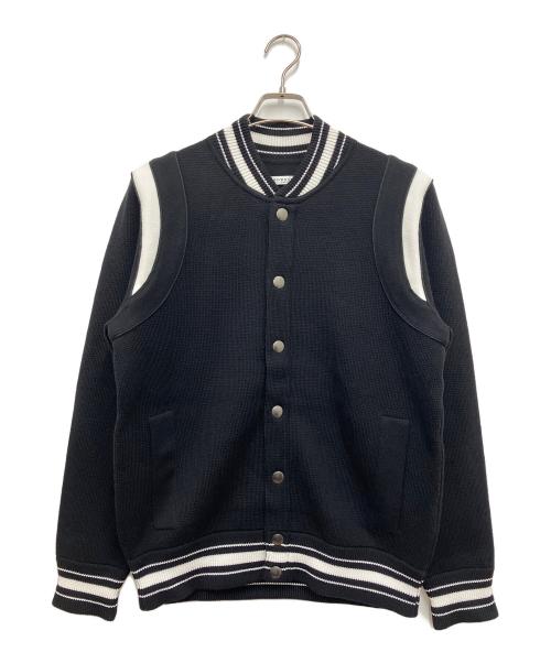 GIVENCHY（ジバンシィ）GIVENCHY (ジバンシィ) ニットジャケット ブラック×ホワイト サイズ:Lの古着・服飾アイテム