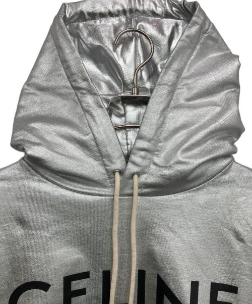 CELINE（セリーヌ）CELINE (セリーヌ) プルオーバーパーカー シルバー サイズ:Ｌの古着・服飾アイテム