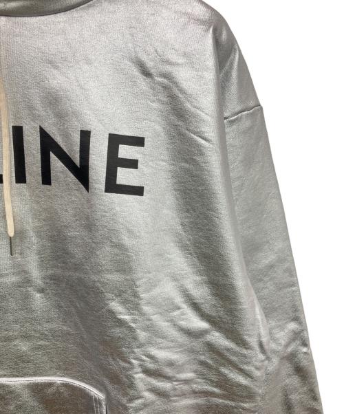CELINE（セリーヌ）CELINE (セリーヌ) プルオーバーパーカー シルバー サイズ:Ｌの古着・服飾アイテム