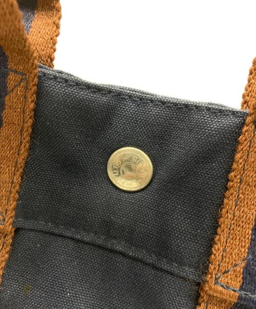 HERMES（エルメス）HERMES (エルメス) ハンドバッグ フールトゥ ネイビー×ブラウンの古着・服飾アイテム