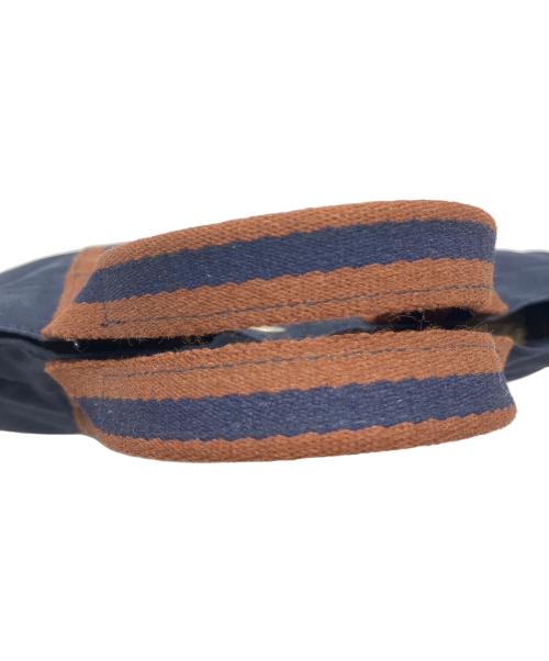HERMES（エルメス）HERMES (エルメス) ハンドバッグ フールトゥ ネイビー×ブラウンの古着・服飾アイテム