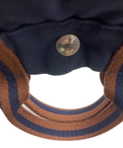 HERMES（エルメス）HERMES (エルメス) ハンドバッグ フールトゥ ネイビー×ブラウンの古着・服飾アイテム