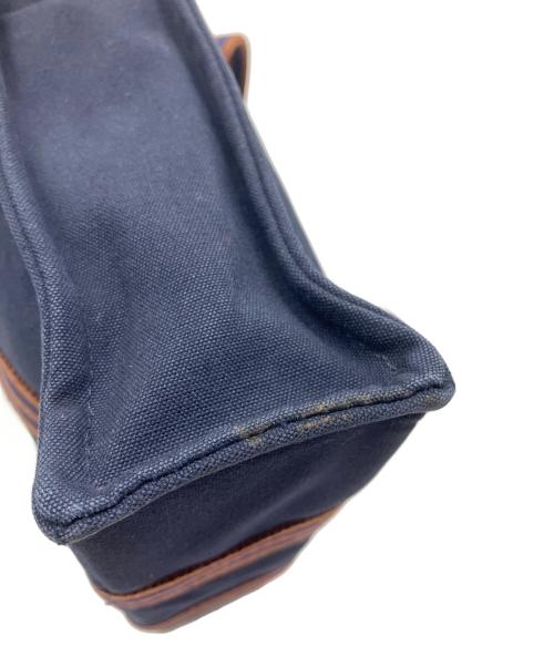 HERMES（エルメス）HERMES (エルメス) ハンドバッグ フールトゥ ネイビー×ブラウンの古着・服飾アイテム