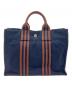 HERMES（エルメス）の古着「ハンドバッグ フールトゥ」｜ネイビー×ブラウン