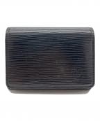 LOUIS VUITTONルイ ヴィトン）の古着「カードケース エピ アンヴェロップ カルト ドゥ ヴィジット」｜ブラック