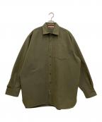 Acne studiosアクネ ストゥディオズ）の古着「Hunter green Oversized shirt」｜グリーン