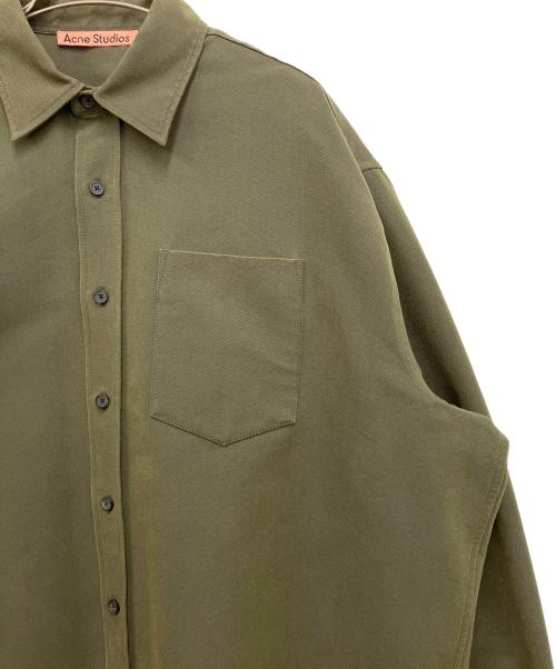 Acne studios（アクネ ストゥディオズ）Acne studios (アクネ ストゥディオズ) Hunter green Oversized shirt グリーン サイズ:SIZE46の古着・服飾アイテム
