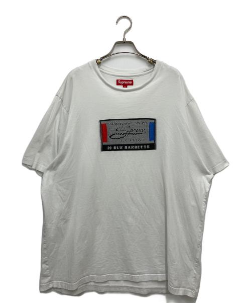 SUPREME（シュプリーム）Supreme (シュプリーム) Intarsia Label S/S Top ホワイト サイズ:XLの古着・服飾アイテム