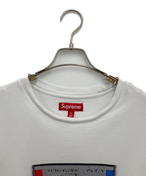 SUPREME（シュプリーム）Supreme (シュプリーム) Intarsia Label S/S Top ホワイト サイズ:XLの古着・服飾アイテム