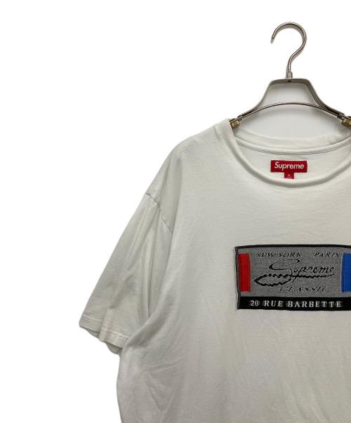 SUPREME（シュプリーム）Supreme (シュプリーム) Intarsia Label S/S Top ホワイト サイズ:XLの古着・服飾アイテム