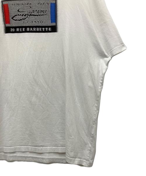 SUPREME（シュプリーム）Supreme (シュプリーム) Intarsia Label S/S Top ホワイト サイズ:XLの古着・服飾アイテム