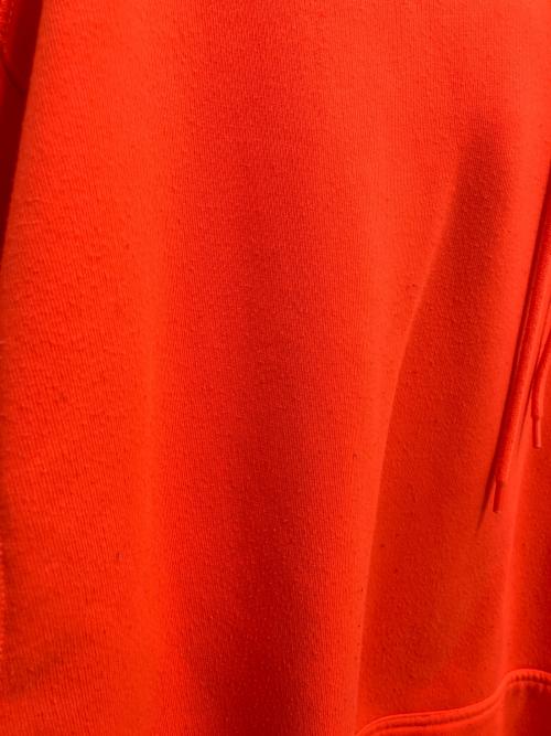 BALENCIAGA（バレンシアガ）BALENCIAGA (バレンシアガ) キャンペーンロゴプルオーバーパーカー オレンジ サイズ:XXLの古着・服飾アイテム