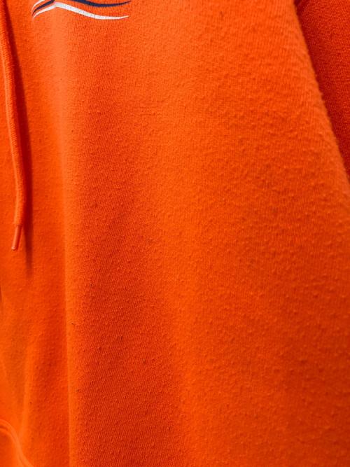BALENCIAGA（バレンシアガ）BALENCIAGA (バレンシアガ) キャンペーンロゴプルオーバーパーカー オレンジ サイズ:XXLの古着・服飾アイテム