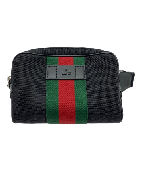 GUCCI（グッチ）GUCCI (グッチ) シェリーライン ブラック×グリーンの古着・服飾アイテム