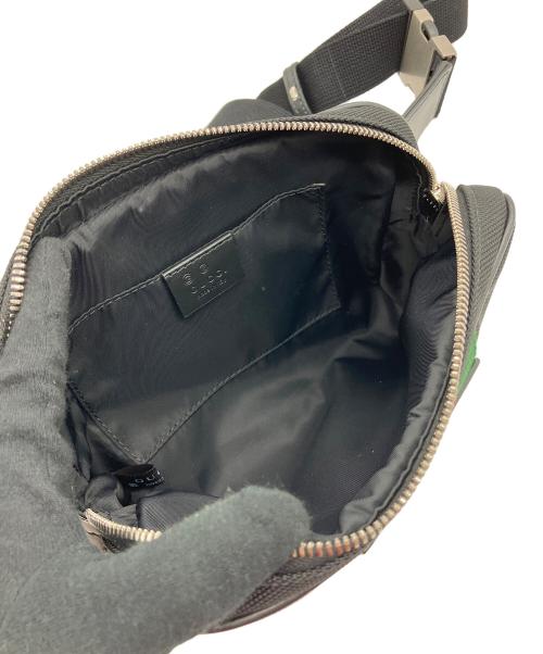 GUCCI（グッチ）GUCCI (グッチ) シェリーライン ブラック×グリーンの古着・服飾アイテム