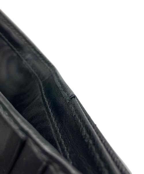 PRADA（プラダ）PRADA (プラダ) コンパクトウォレット サフィアーノ トライアングルロゴ ブラックの古着・服飾アイテム