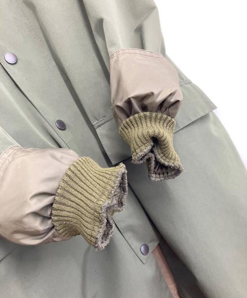 Barbour（バブアー）Barbour (バブアー) NEW BURGHLEY JACKET 2LAYER ブラウン×カーキ サイズ:40の古着・服飾アイテム