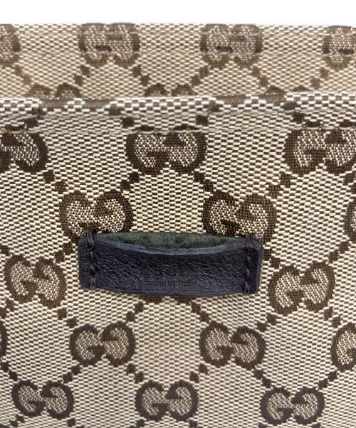 GUCCI（グッチ）GUCCI (グッチ) ショルダーバッグ GGキャンバス ブラウン×ベージュの古着・服飾アイテム