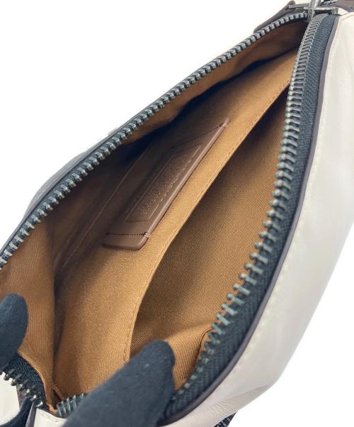 COACH（コーチ）COACH (コーチ) ワーレンベルトバッグ シグネチャーキャンバス ウィズヴァーシティモチーフ ブラウン×ベージュの古着・服飾アイテム